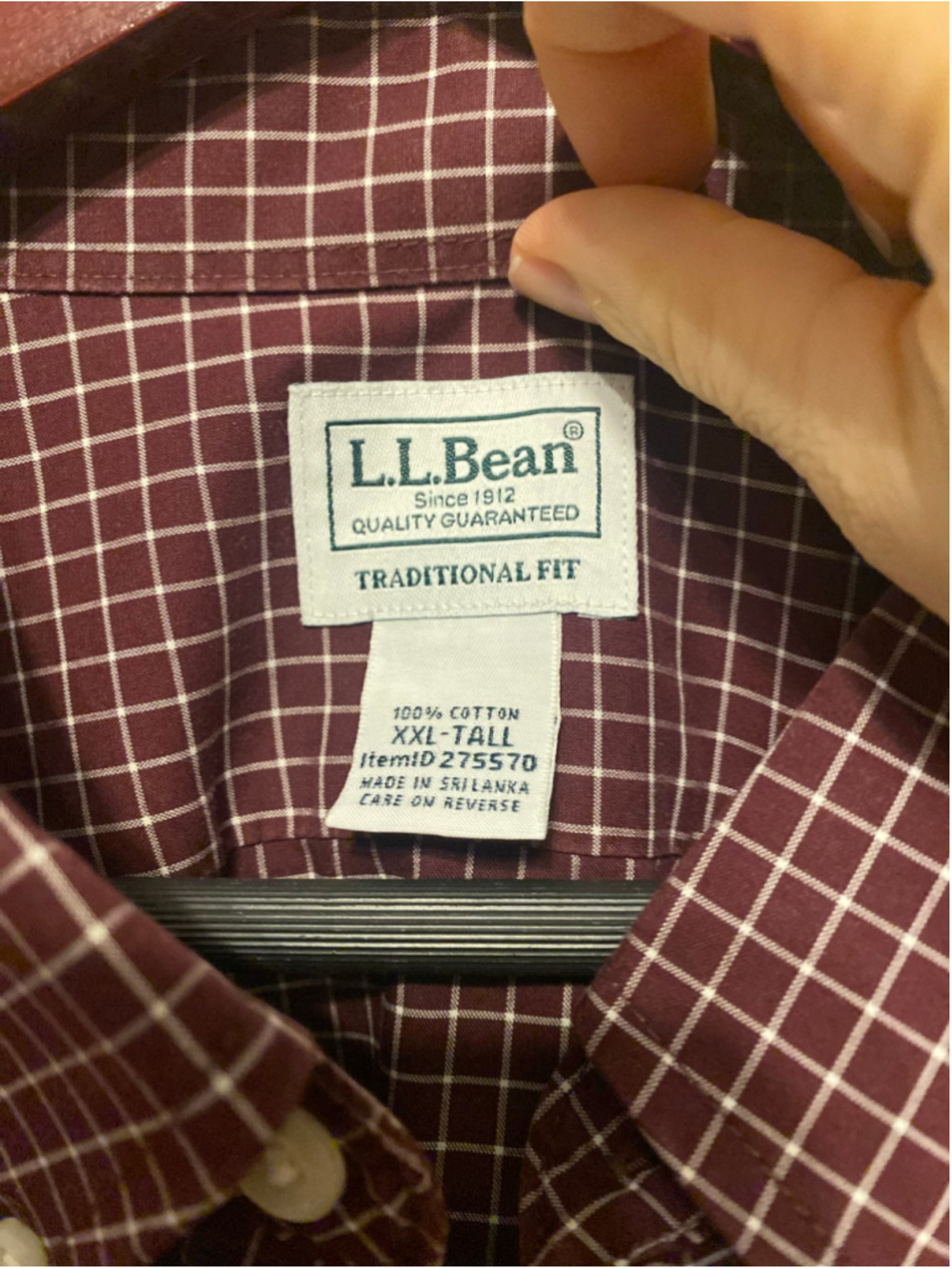 L.L.Bean XXL Tall bundle of 3 men’s Casual Button Down Shirts plaid - Picture 5 of 16
